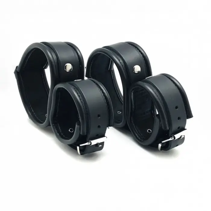Leather Ankle and Hand Restraints – Black