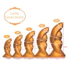 Goldplay Alien dildo – 15 cm (6″) – Melns Foto 8