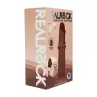 Vive REA225 – realistlik silikoonist dildo libiseva nahaga – pruun – 18,5 cm — Foto 2