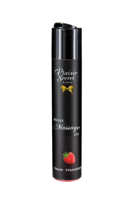 Plaisir Secret zemeņu masāžas eļļa – 59 ml Foto 3