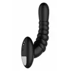 FORTO Ribbed Pro – вибрирующий анальный массажёр – чёрный – 10 режимов – водонепроницаемый – силикон + ABS — Фото 2