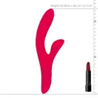Kinky Pleasure Model Y Vibey dvigubas triušio vibratorius – 23.5 cm (9.3″) – rožinis — Nuotrauka 9