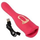 Oral Fun vibraator liikuvate huulte ja vibreeriva keelega – 22.2 cm (8.7″) – roosa — Foto 14