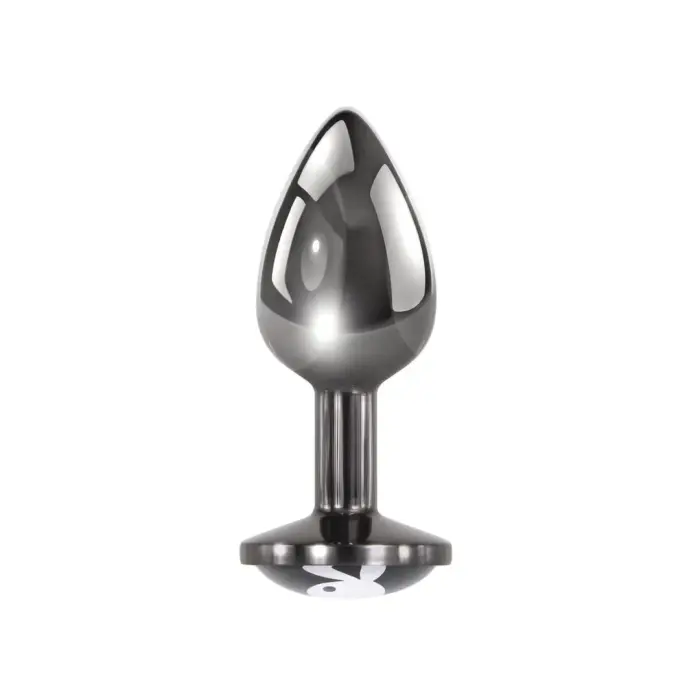 Playboy Pleasure Tux mazs alumīnija anālais spraudnis – S – 7.4 cm – sudraba