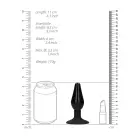 Interchangeable Rounded Butt Plug Set – L – 11 cm (4.33″) – Black — Photo 9