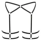 Cottelli LINGERIE dirželių kojinių diržas – juodas – L/XL — Nuotrauka 5