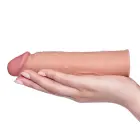 Add 1" Pleasure X Tender Penis Sleeve – TPE peenise pikendusvarruk – Värv: Flesh — Foto 2