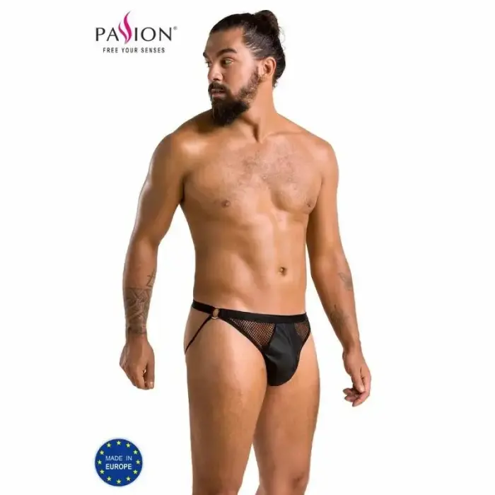 Passion Luke – men's open slip – black – S/M