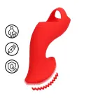Teksturēts pirksta vibrators – Rītausmas sarkans — Foto 10