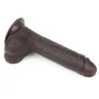 Sliding Skin Dual Layer Dildo – 18 cm (7″) – Black — Photo 6