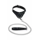 SPORTSHEETS Velvet Noir Collar & Leash – marmora dizains – 71 cm pavada — Foto 5