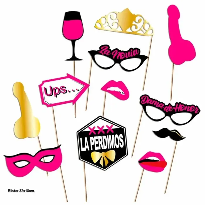 Diablo Picante photo booth party props – model 2 – 12 pcs