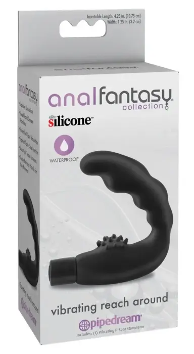 AFC Vibrating Reach Around стимулятор простаты – 10.9 cm – Черный