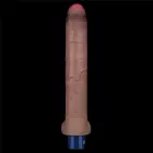 LoveToy Real Softee – įkraunamas vibruojantis silikoninis dildo – 26,7 cm (10,5 colio) — Nuotrauka 5