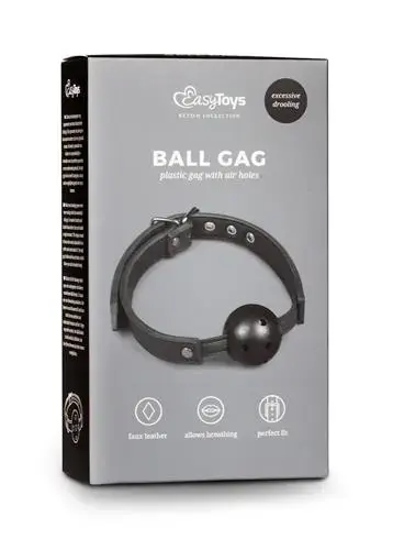 Knebel Ball Gag with PVC Ball – Black