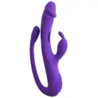 Sweet Smile triušio vibratorius su G taško ir analiniu stimuliatoriumi – 23 cm (9″) — Nuotrauka 4