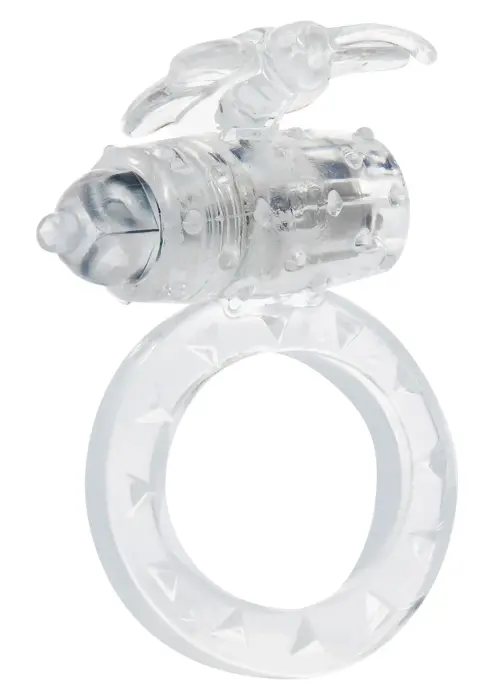 Flutter Ring Vibrating Cock Ring – Clear