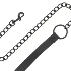 Darkness Black Adjustable Collar with Chain Leash — Photo 4