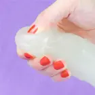 Lumino Play tumsā spīdošs dildo – 21.5 cm (8.5″) – Caurspīdīgs — Foto 14