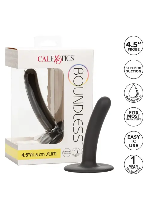 Boundless gluds dildo – 11.5 cm (4.5″) – Melns Foto 5