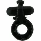Baile Sweet Ring Black Silicone Intimate Ring with Dolphin Attachment — Photo 4