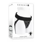 Gender X Double Rider Adjustable Lycra Harness with Vibrating Ring — Photo 1