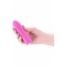 Pretty in Pink – компактный силиконовый вибратор с LED – розовый – USB магнитная зарядка – 13 см — Фото 3