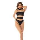 Halter bodi – nahavärvi/must – L — Foto 2