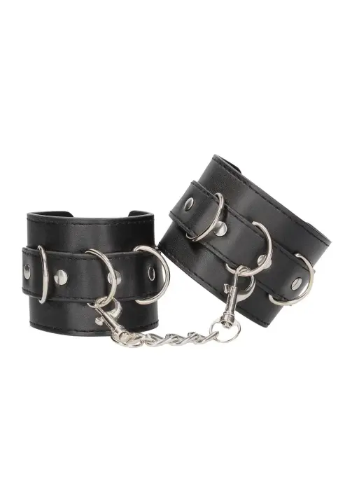 Bonded Leather Hand or Ankle Cuffs - With Adjustable Straps Foto 2