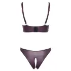 Cottelli Lingerie krūštura un biksīšu komplekts wetlook – violets – S — Foto 8