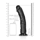 Kumer realistlik dildo iminapaga – 25.5 cm (10″) – Must — Foto 5