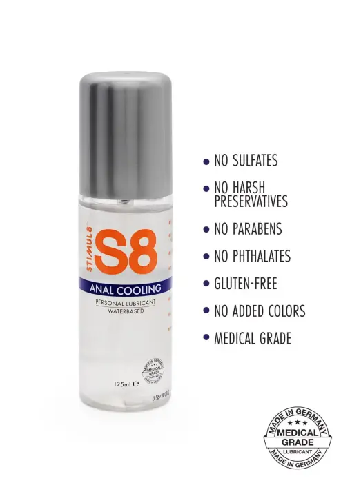 S8 Water-based Cooling Anal Lubricant – 125 ml Photo