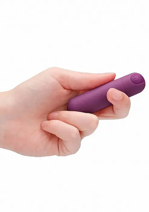 10 ātrumu uzlādējams lodes vibrators – 7.7 cm (3.1″) – violets Foto 6