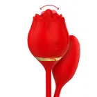 MIA Vienna Double Pleasure Intimate System dvigubas vibruojantis ir glamonėjantis kiaušinėlis – rožinis — Nuotrauka 3