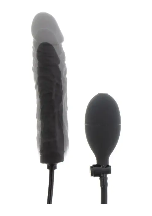 Hidden Desire Extreme piepūšams dildo – melns Foto 2