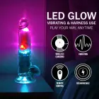 RealRock LED Vibrating Dildo – 18 cm (7″) – Clear — Photo 6