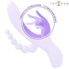 INTENSE MIKO Triple System Vibrator – 19.5 cm (7.7″) – Purple — Photo 5