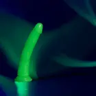 Slim Realistic Dildo with Suction Cup - Glow in the Dark - 22.5 cm (9″) — Photo 5