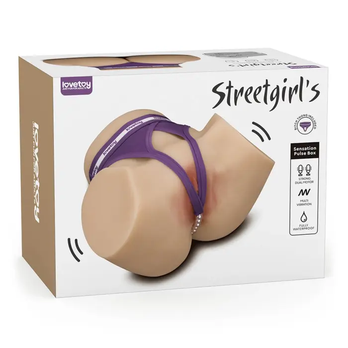 LoveToy Streetgirl's – вибромастурбатор с двумя моторами – водонепроницаемый