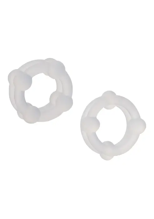 Silicone Double Stacker Rings – Clear