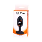 Roll Play anālais spraudnis – M – Melns — Foto 2