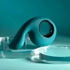 Evolved Thumbs Up divu motoru vibrators – 4.5 cm (1.75″) – tirkīza — Foto 5
