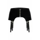 Guilty Pleasure Midnight Suspender Belt – Datex sukkhoidja tõmblukuga esiküljel – must – Suurus: S — Foto 3