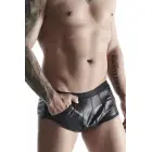 Men's Wetlook Boxer Shorts with Pockets – Black – XL — Photo 2