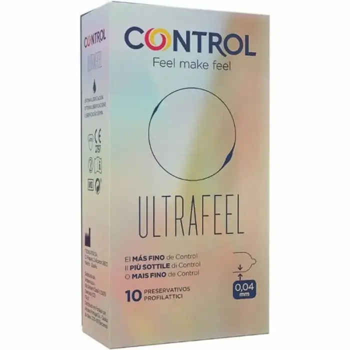 CONTROL Adapta Finissimo Ultrafeel ypač ploni prezervatyvai – 10 vnt.
