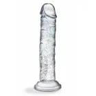 NATURALLY YOURS Glamor Sparkling – spīdošs elastīgs dildo – caurspīdīgs – 17,8 cm — Foto 2