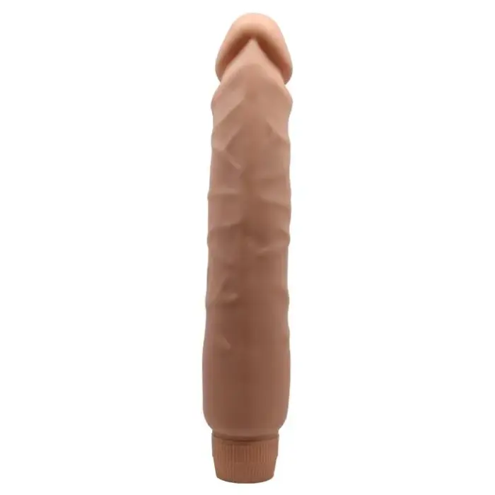 BAILE- Elastīgs daudz ātrumu vibrators – 25.5 cm (10″) – ādas krāsa Foto 5