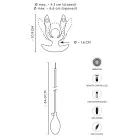 ANOS piepūšams anālais paplašinātājs ar vibrāciju – 10.9 cm (4.3″) – Melns — Foto 14