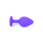 Plug-Jewellery Фиолетовая анальная пробка с красным бриллиантом – 8 cm (3.1″) — Фото 4