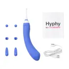 Hyphy двойной вибратор с дистанционным управлением и насадками – 18 cm (7″) – фиолетовый — Фото 6